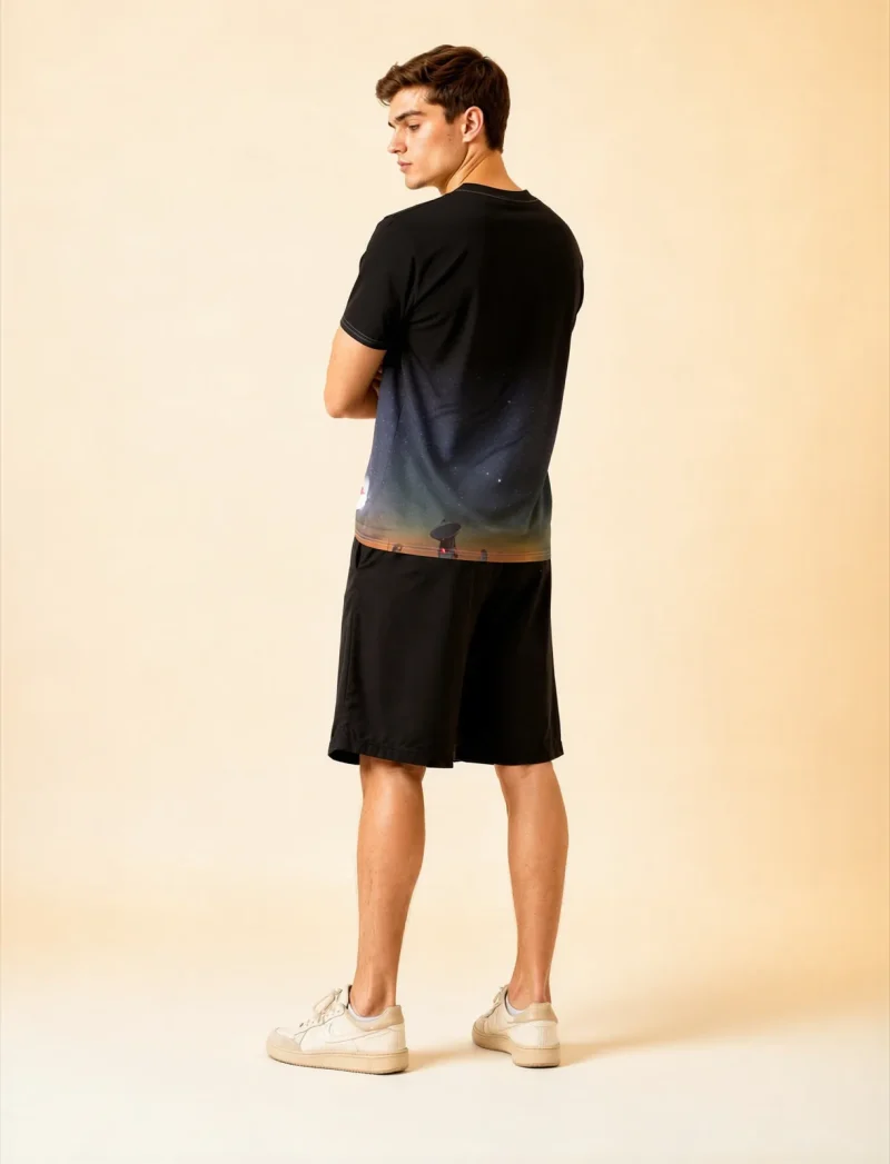 Its.That. Chajnantor Milky Way 360 Wrap Tee, back view, Its.That.
