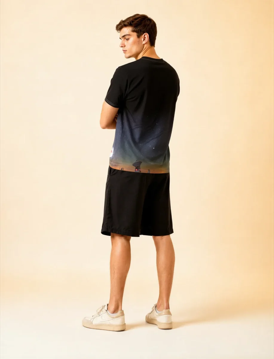 Its.That. Chajnantor Milky Way 360 Wrap Tee, back view, Its.That.