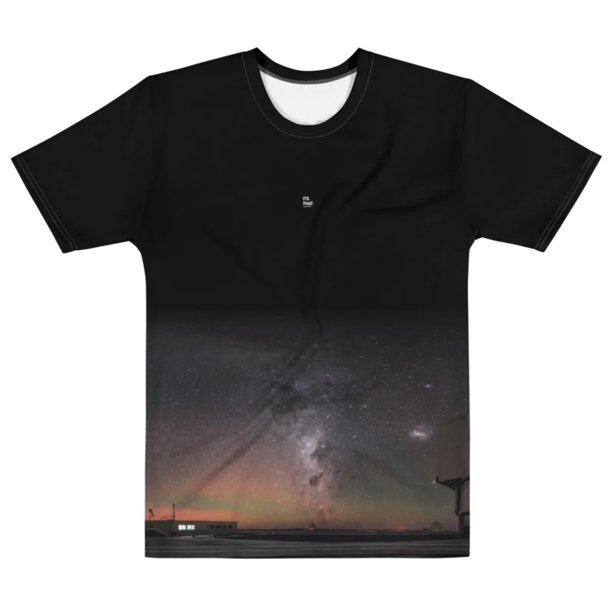Its.That. VLT Platform 360 Wrap Tee, flat front view, Its.That.
