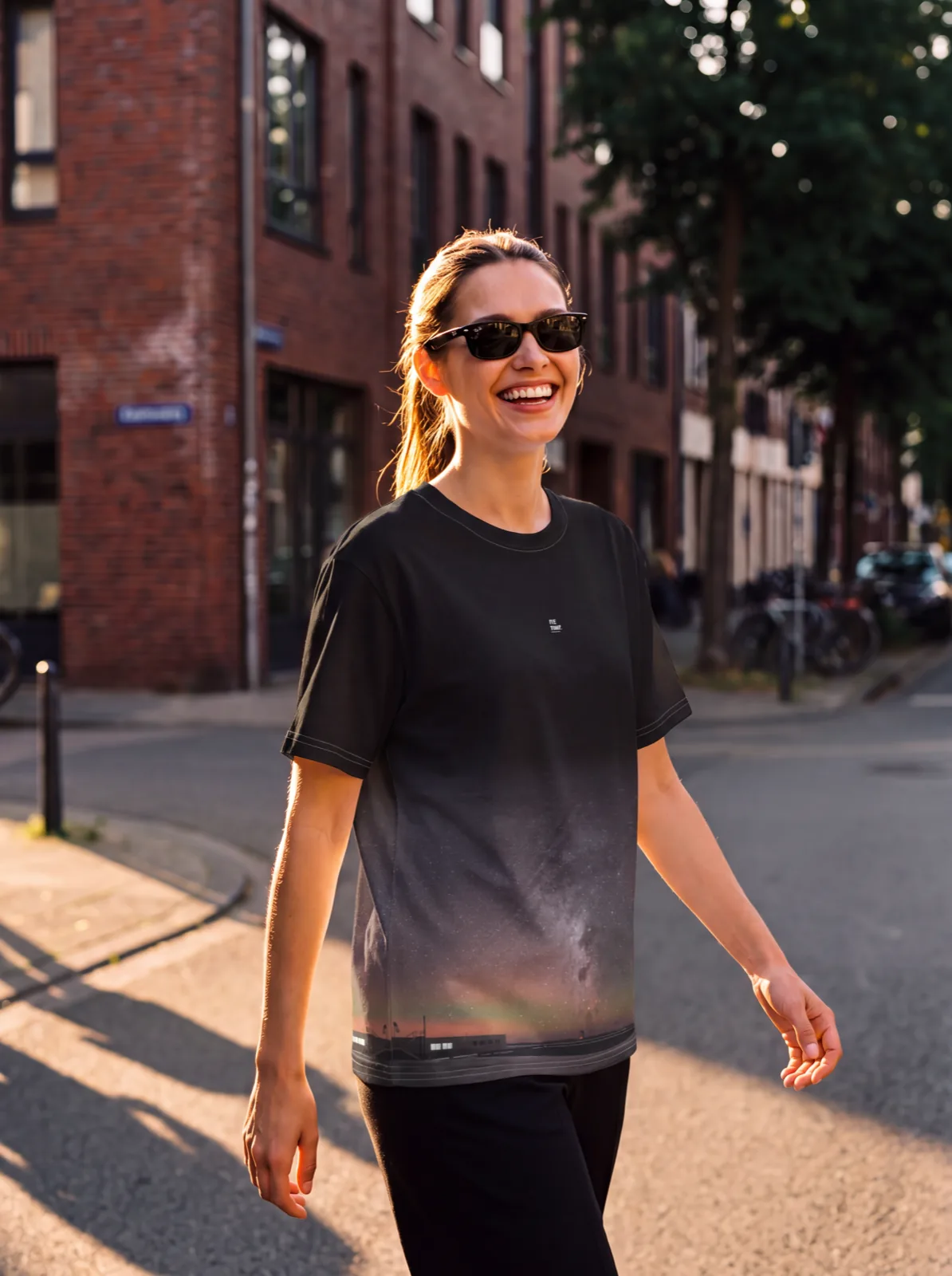 Its.That. VLT Platform 360 Wrap Tee, front view