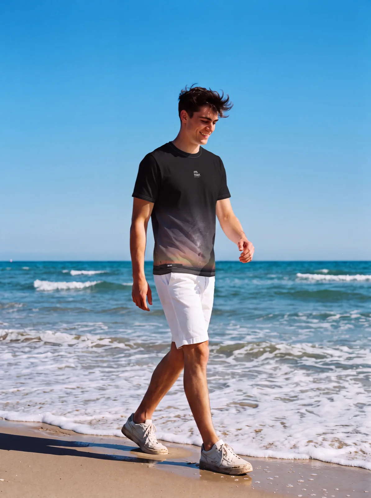 Its.That. VLT Platform 360 Wrap Tee, on model