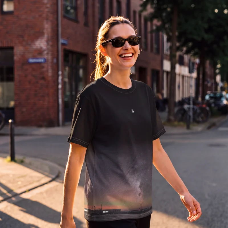 Its.That. VLT Platform 360 Wrap Tee worn by a model