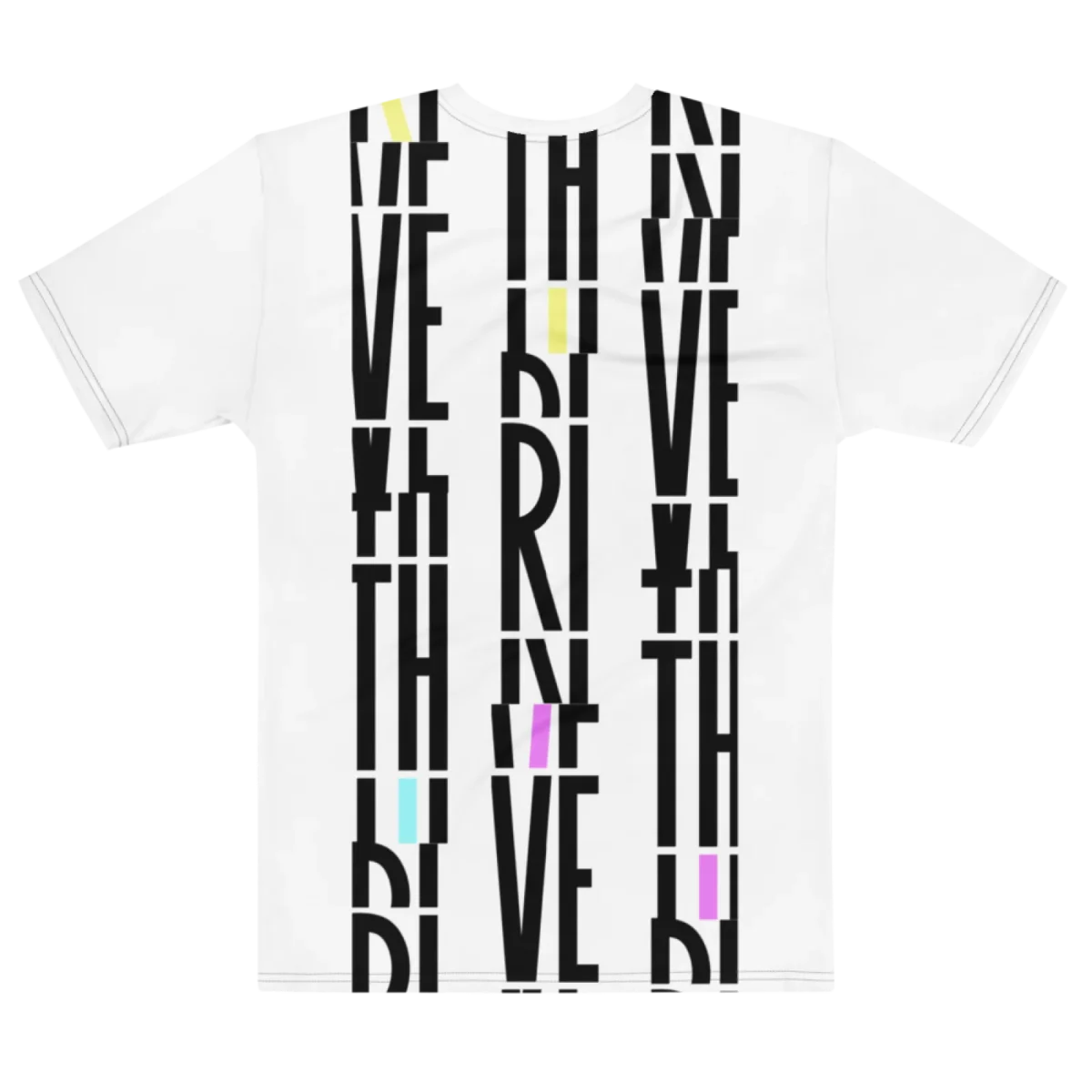 Its.That. Thrive Word-Art Tee (CMYK), flat back view, Its.That.