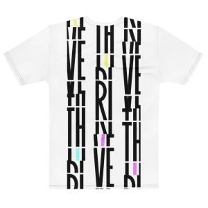 Its.That. Thrive Word-Art Tee (CMYK), flat back view, Its.That.