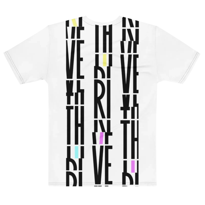 Its.That. Thrive Word-Art Tee (CMYK), flat back view, Its.That.