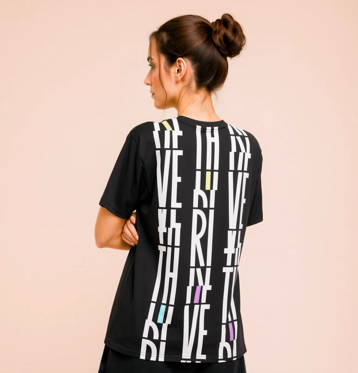 Its.That. Thrive Word-Art Tee (CMYK), back view, Its.That.