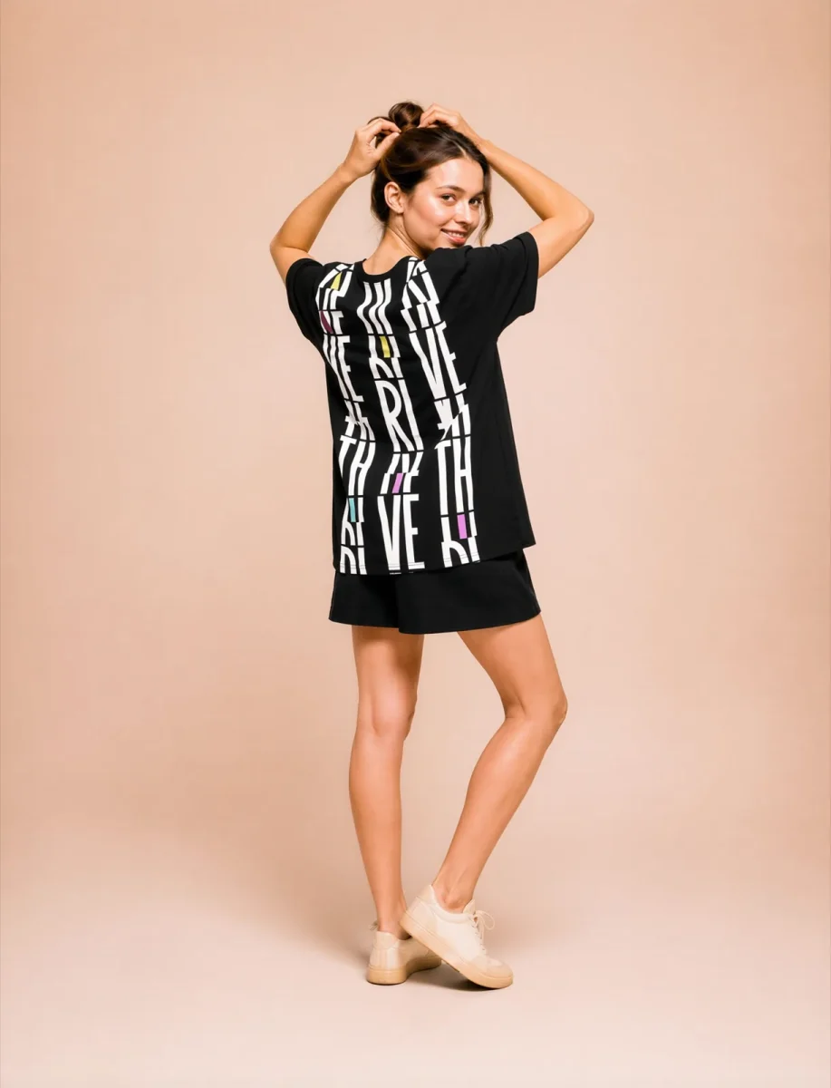 Its.That. Thrive Word-Art Tee (CMYK), back view, Its.That.