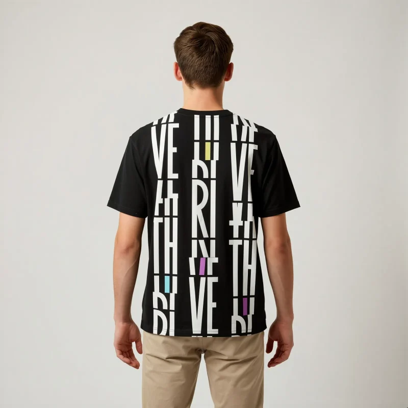 Its.That. Thrive Word-Art Tee (CMYK), back view, Its.That.