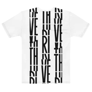Its.That. Thrive Word-Art Tee, flat back view, Its.That.