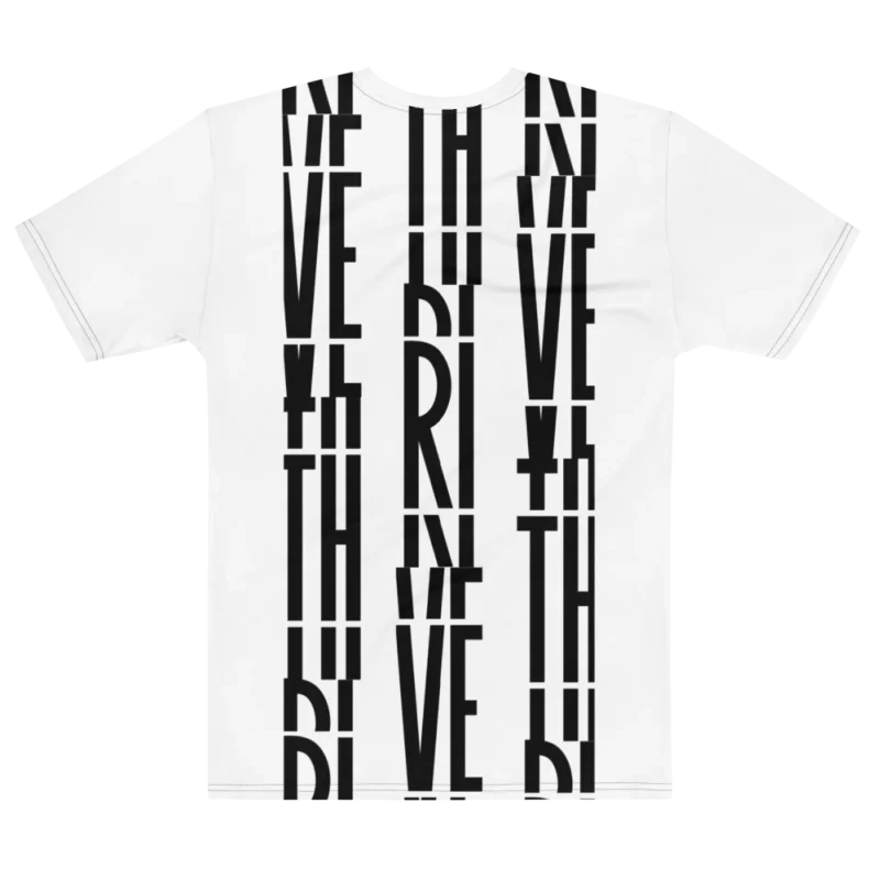 Its.That. Thrive Word-Art Tee, flat back view, Its.That.