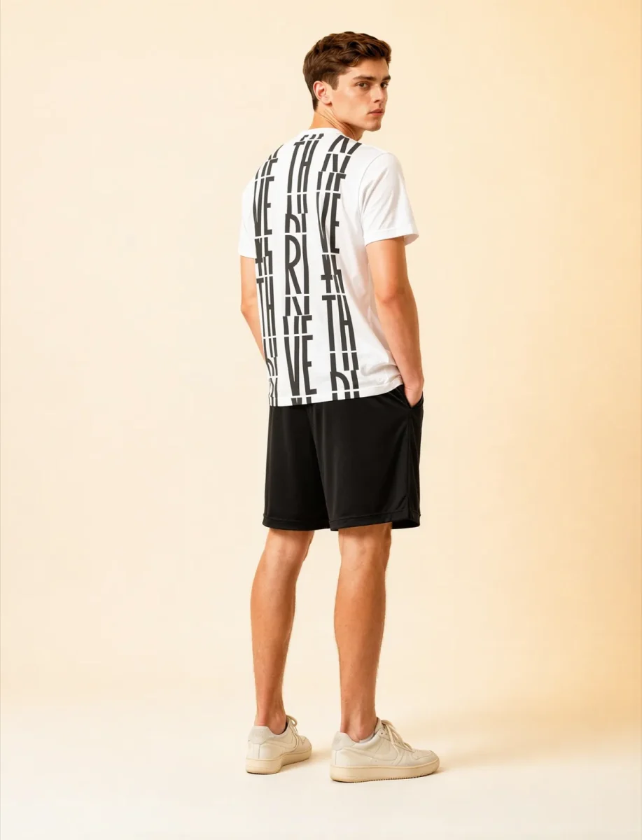 Its.That. Thrive Word-Art Tee, back view, Its.That.