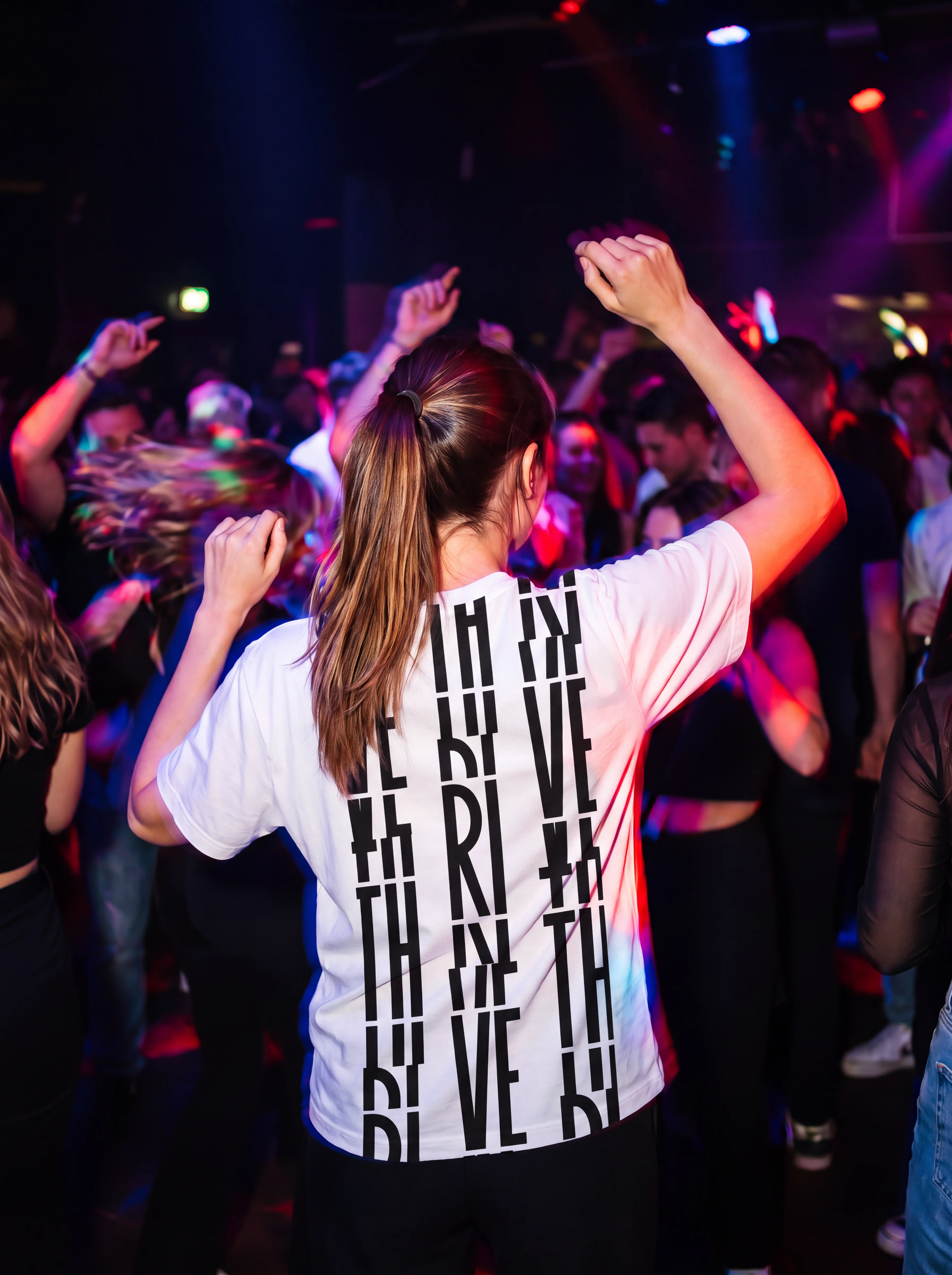 Its.That. Thrive Word-Art Tee worn by a model