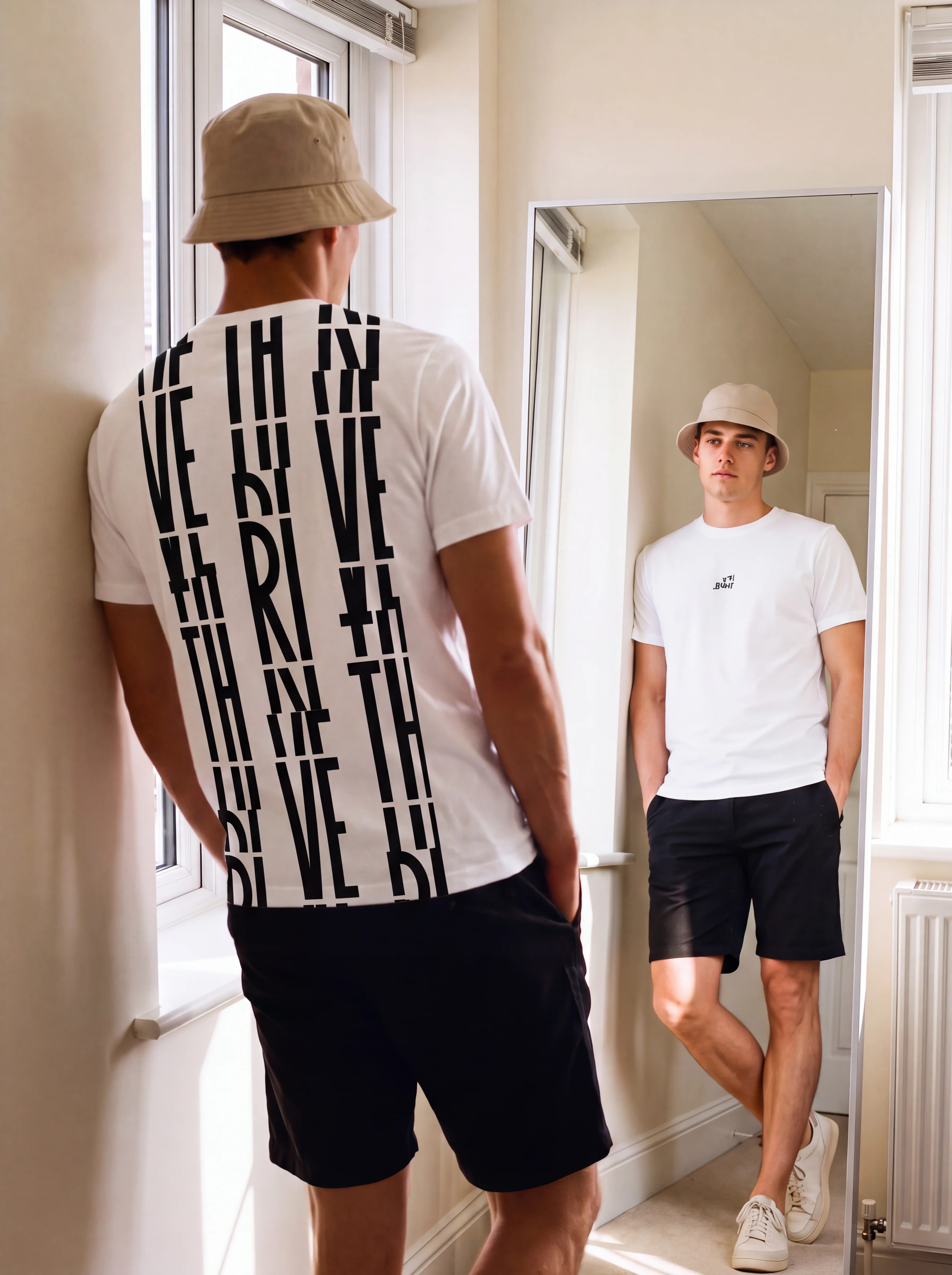 Its.That. Thrive Word-Art Tee worn by a model