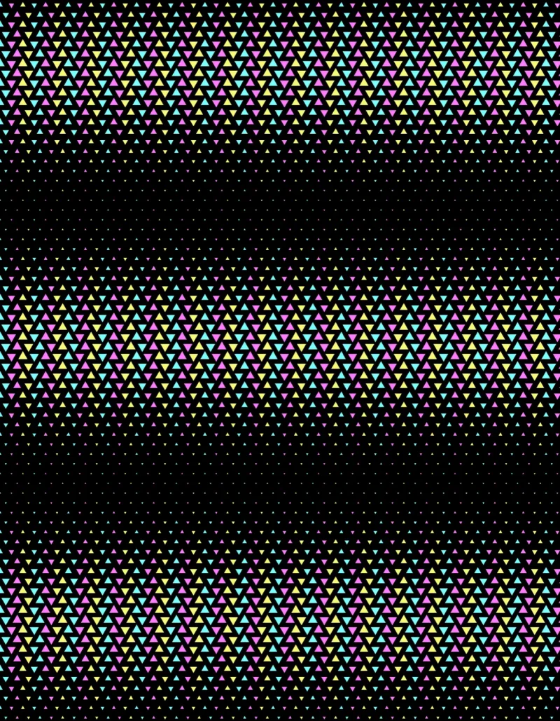 Geo Halftone All-Over Print T-Shirt, flat front view, Its.That.