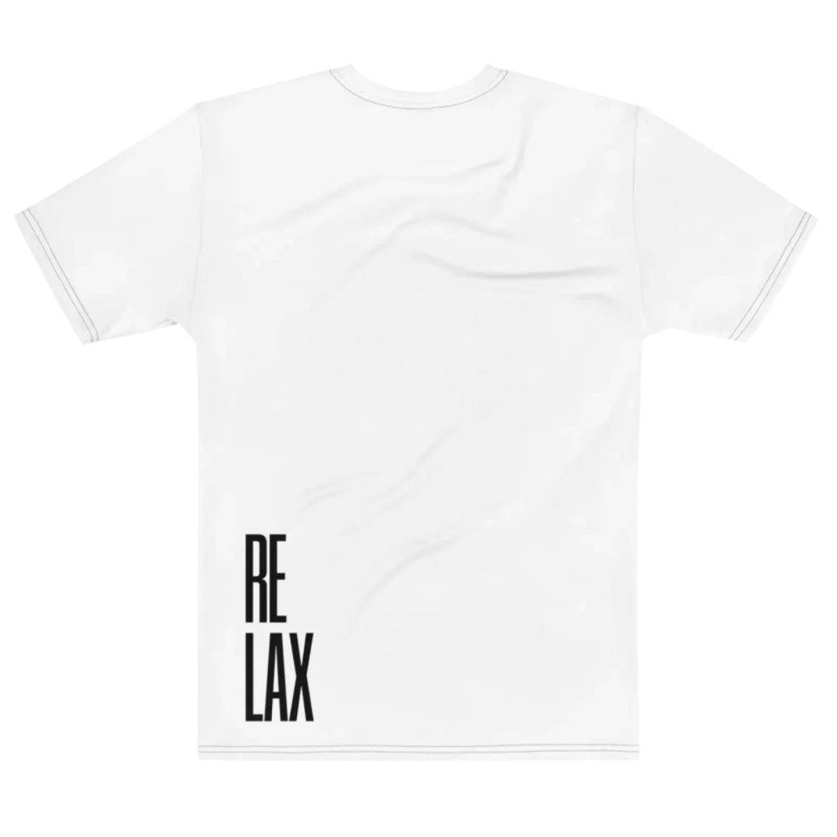 "RELAX" Backprint Tee, flat back view, Its.That.