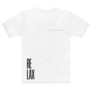 "RELAX" Backprint Tee, flat back view, Its.That.