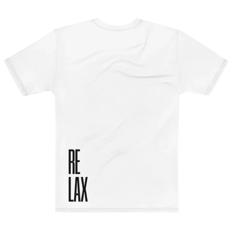 "RELAX" Backprint Tee, flat back view, Its.That.