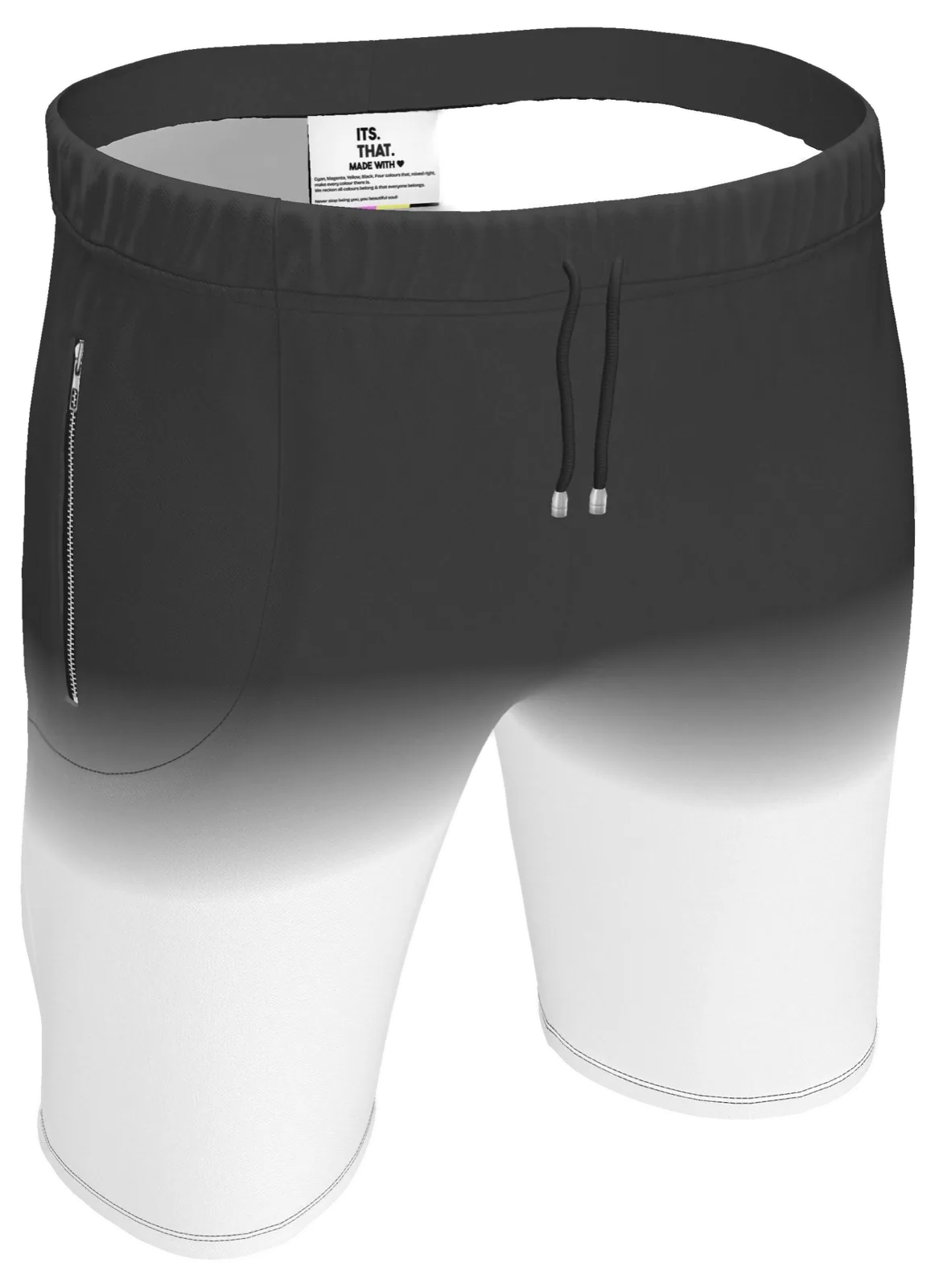 Charcoal Dip Sweat Shorts, mockup
