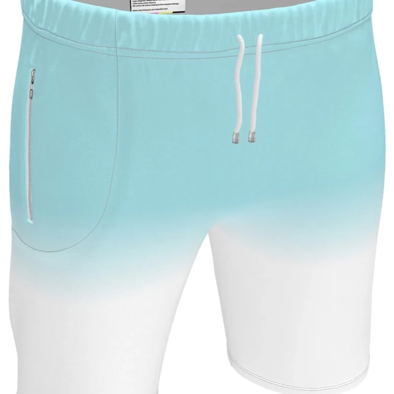 Cyan Dip Sweat Shorts, mockup