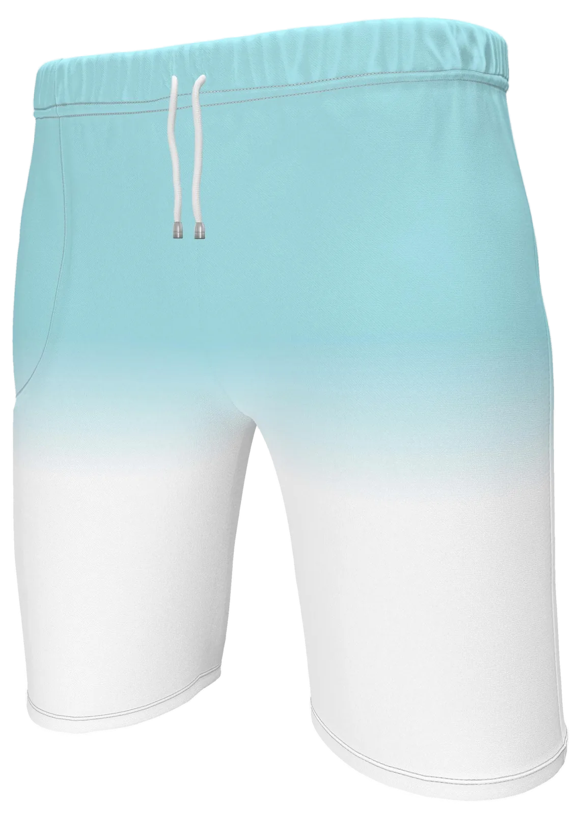 Cyan Dip Sweat Shorts, mockup
