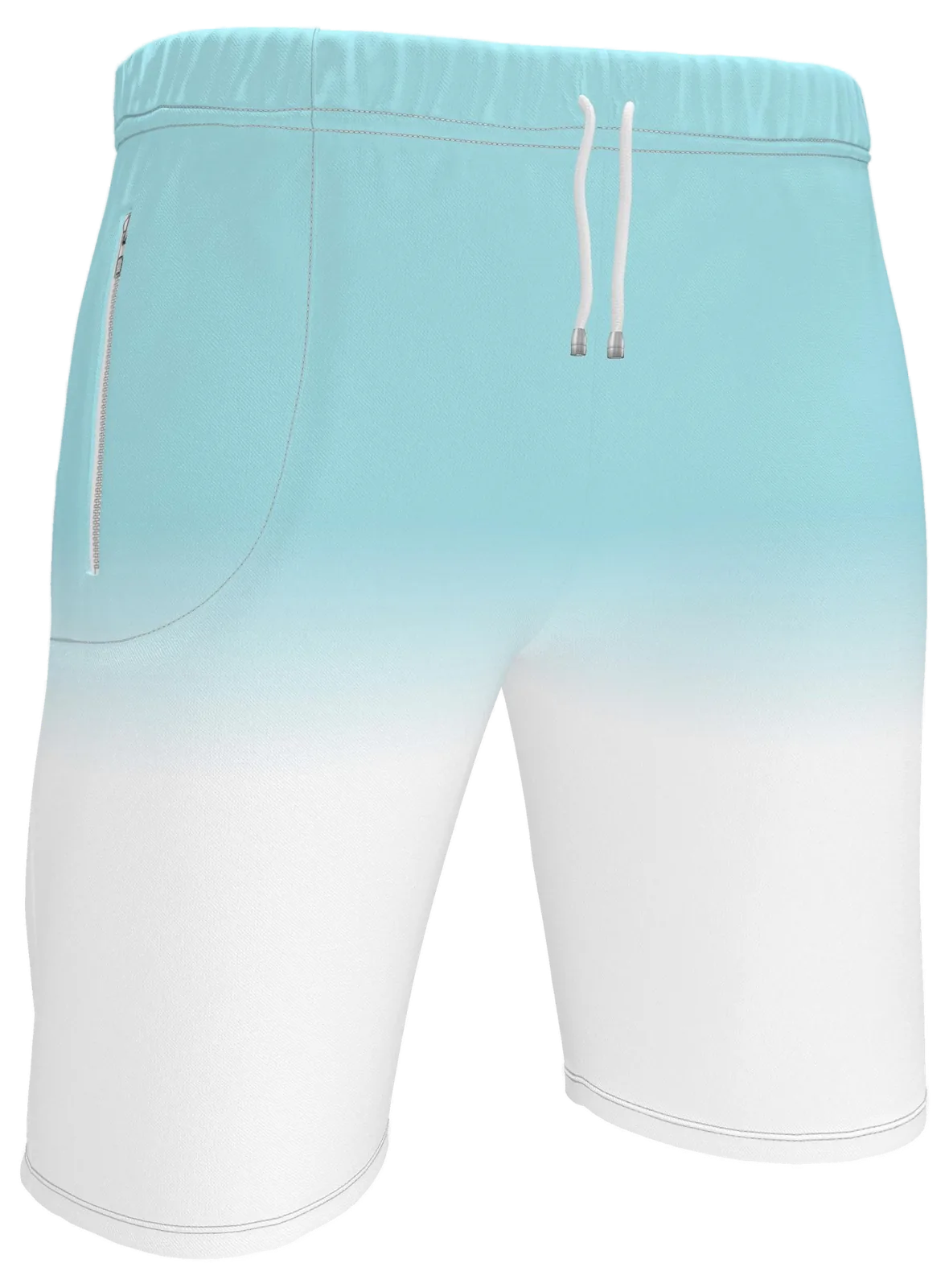 Cyan Dip Sweat Shorts, mockup