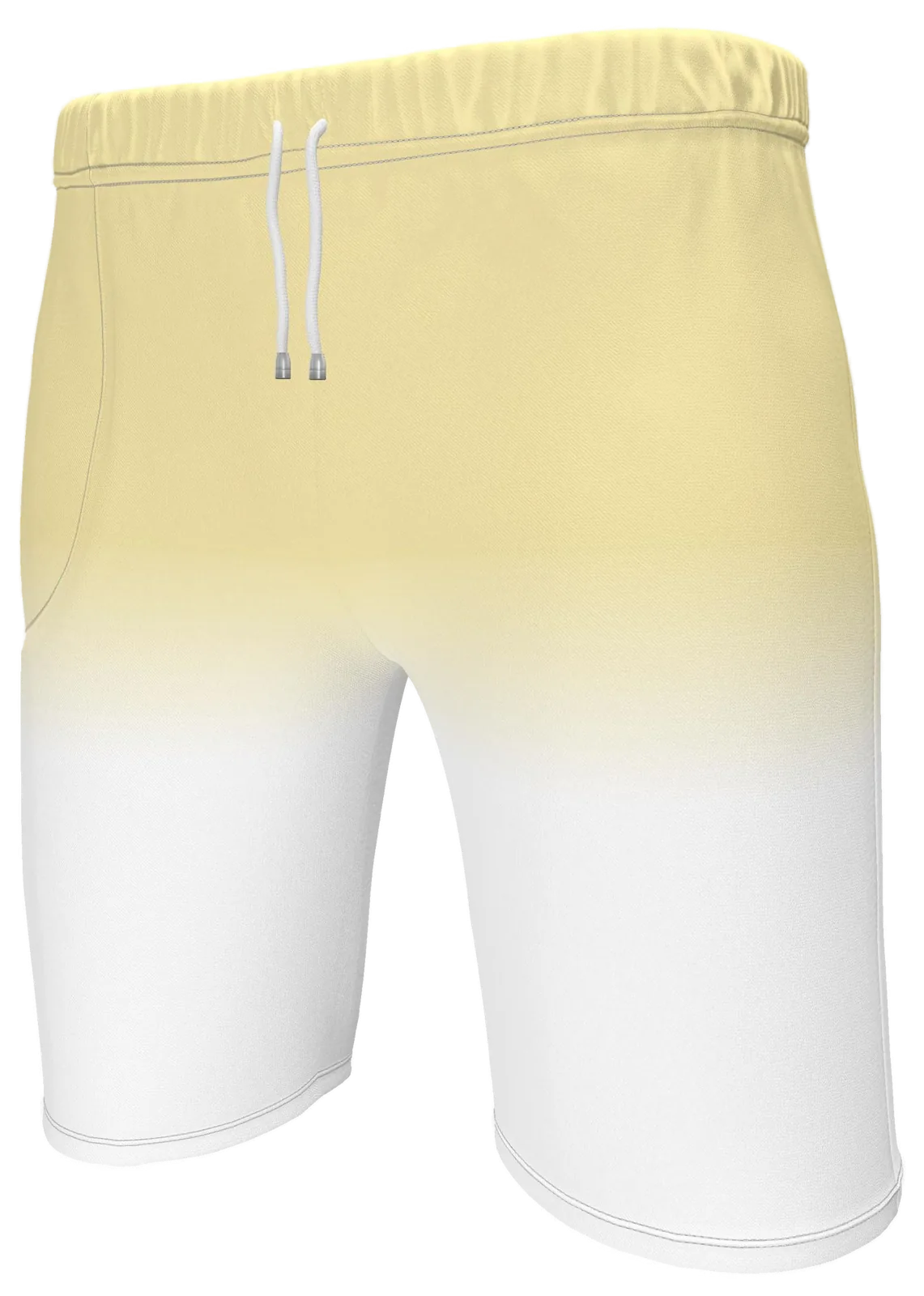 Yellow Dip Sweat Shorts, mockup