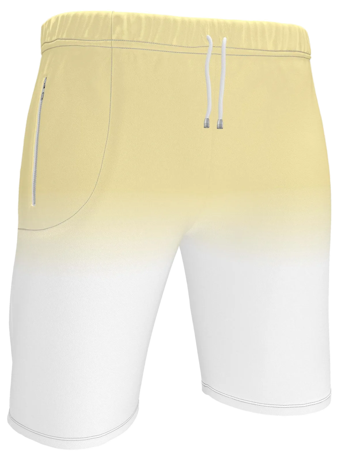 Yellow Dip Sweat Shorts, mockup