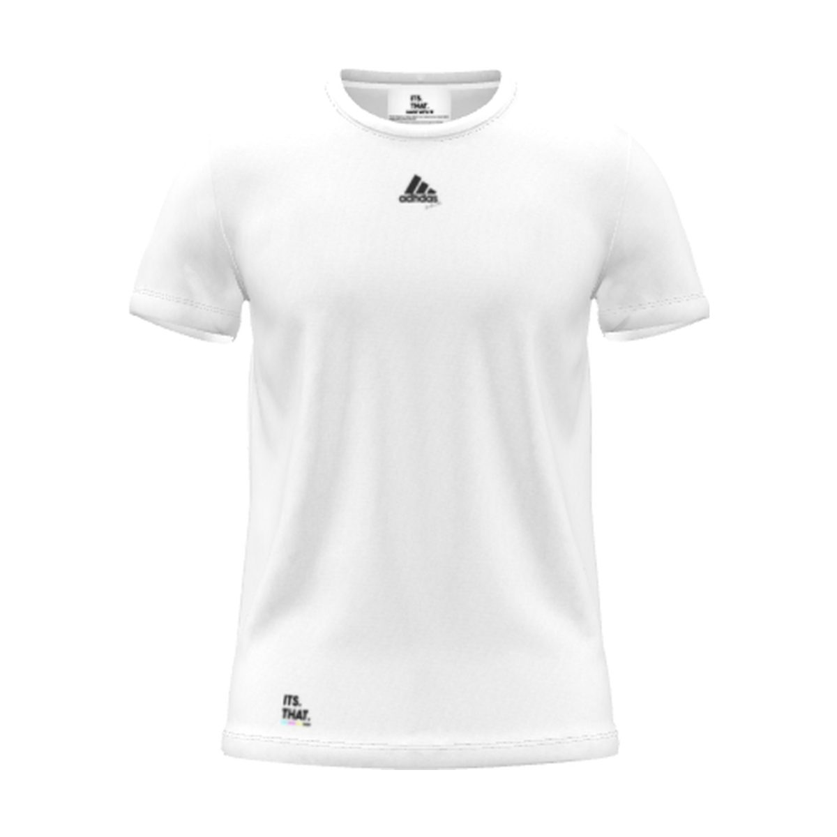 ADHDas Front Tee, white, front view