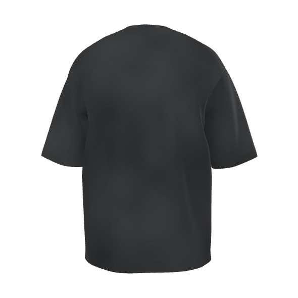 Charcoal Oversized T-Shirt, back view