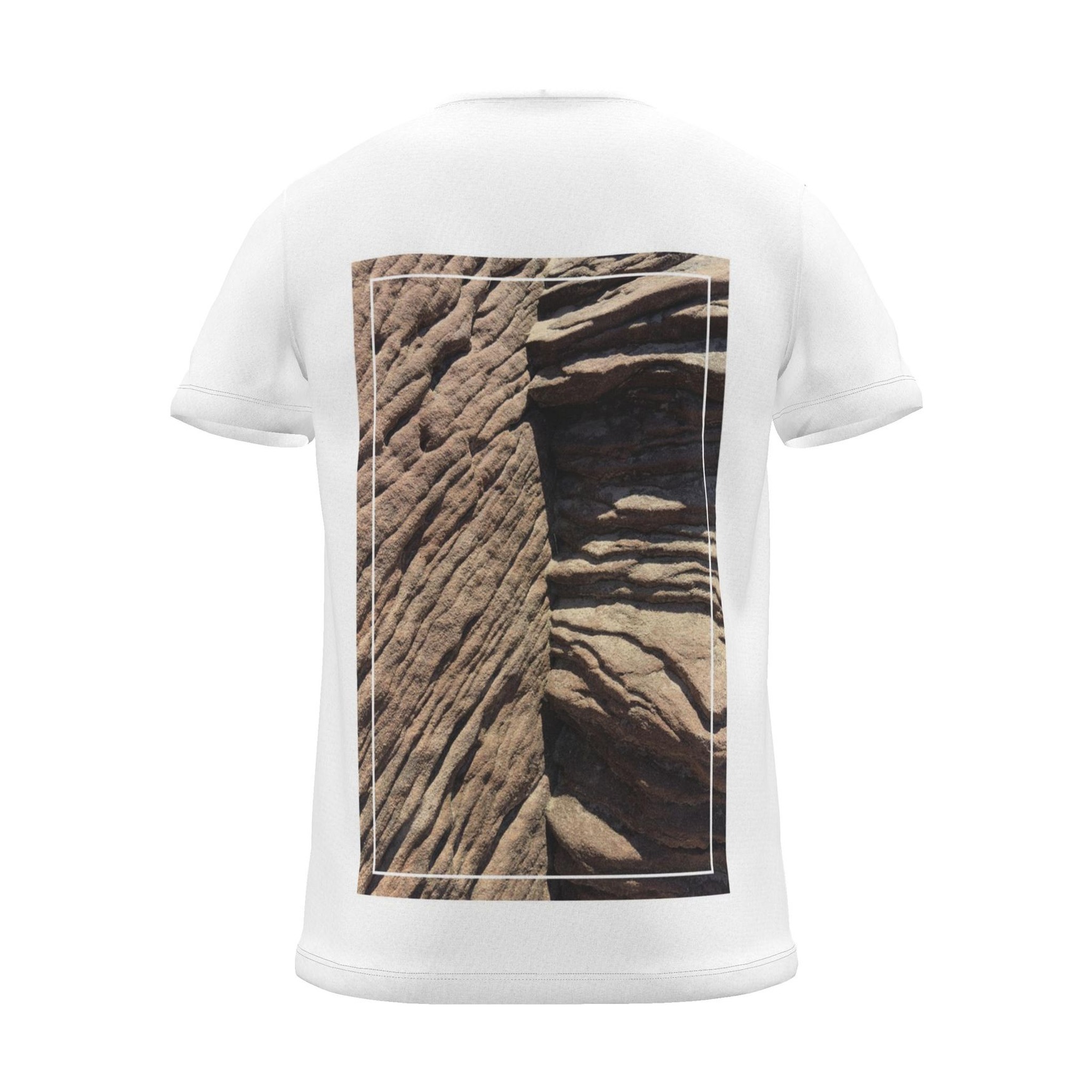 'Sandstone Strata' Photo Print | Backprint T-shirt, back view