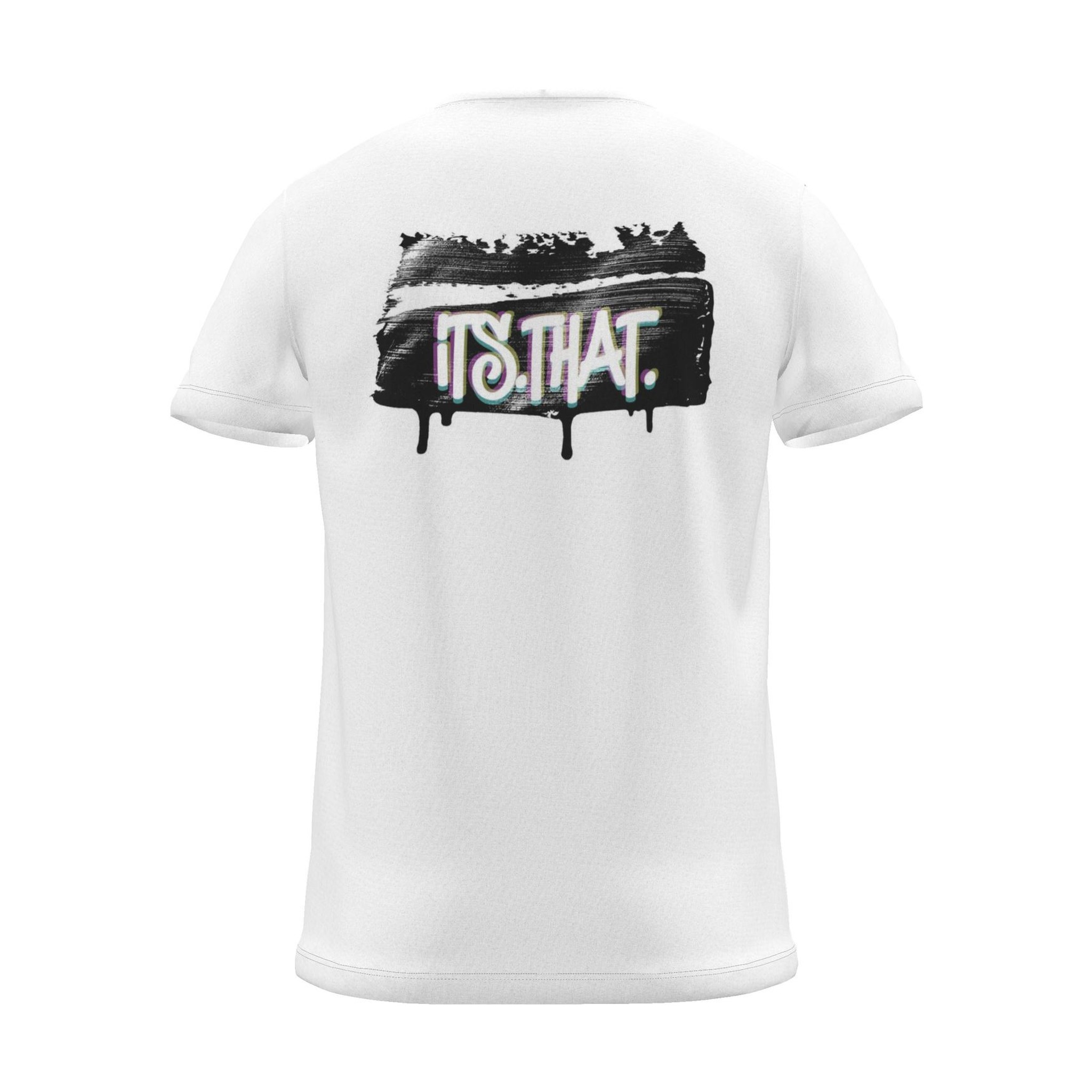 'Graffiti' CMYK Word-art | Backprint T-shirt, back view