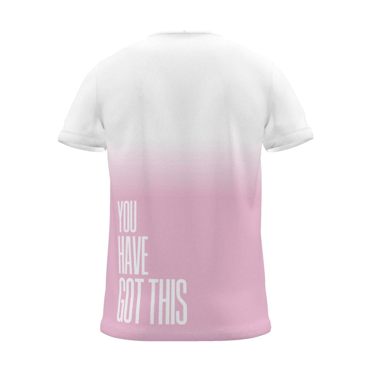 "YOU HAVE GOT THIS" Backprint Tee, magenta dip, back view