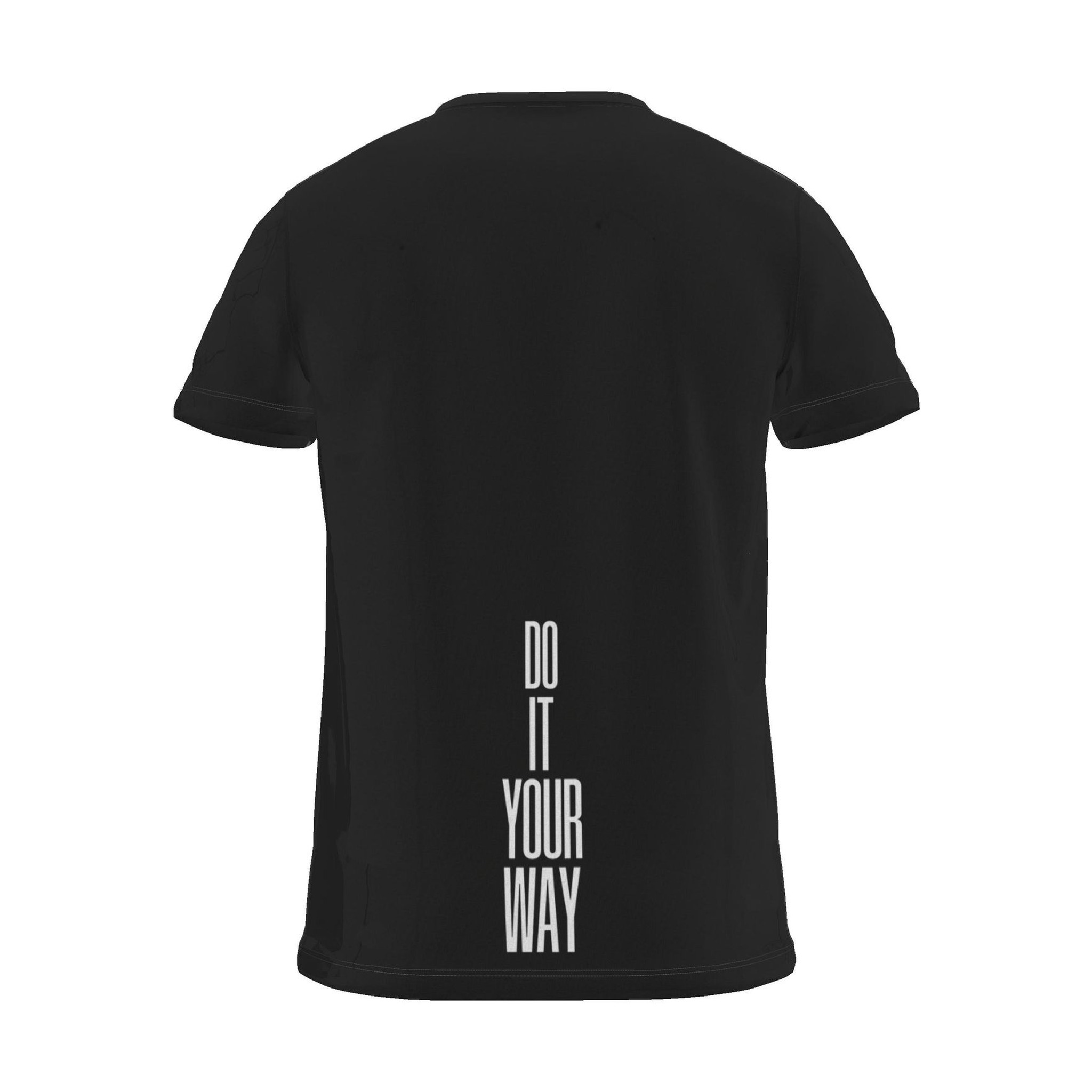 "DO IT YOUR WAY" Backprint Tee, black, back view