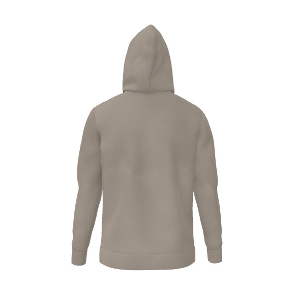 Taupe Hoodie, back view