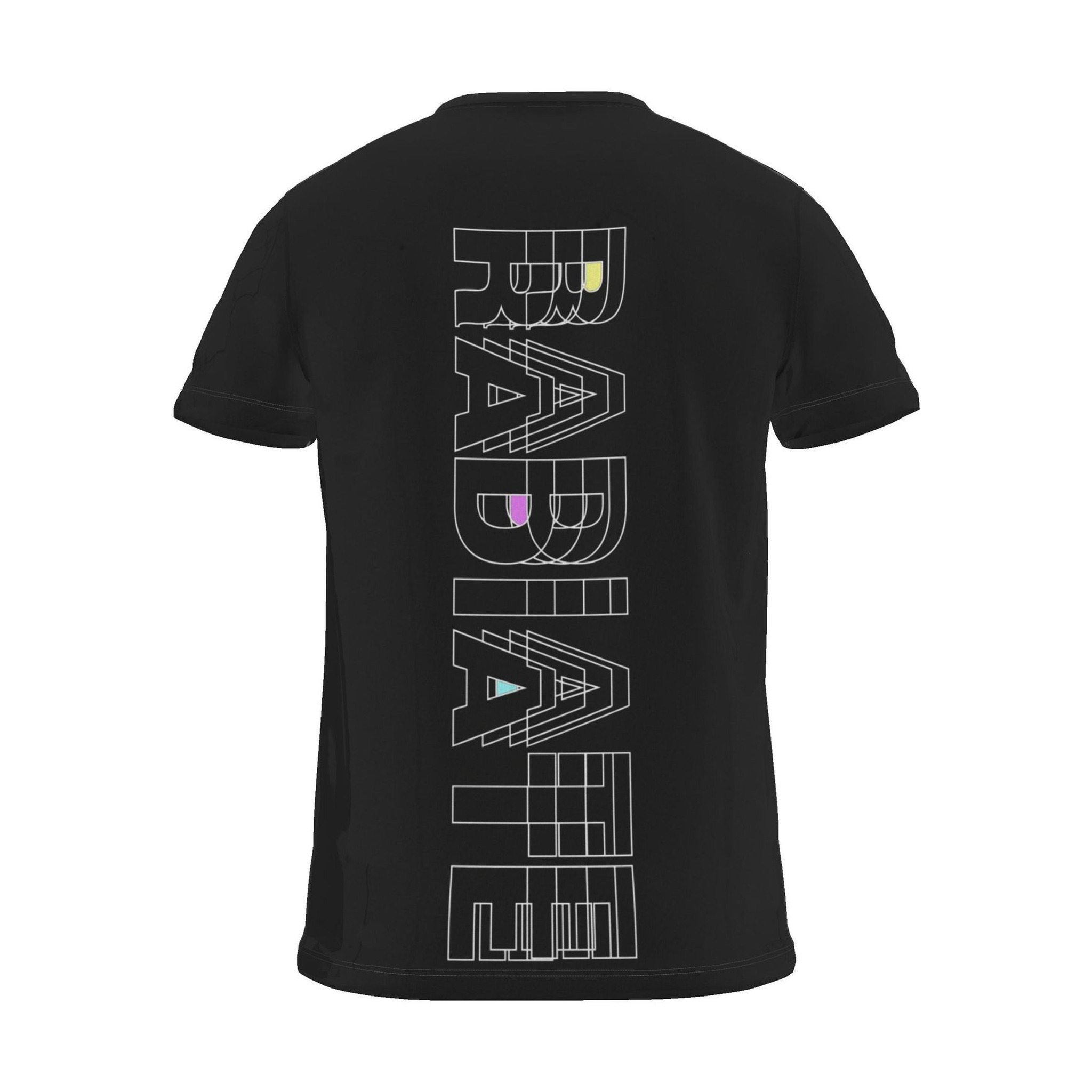 Its.That. Radiate Word-Art Tee (CMYK), black, back view