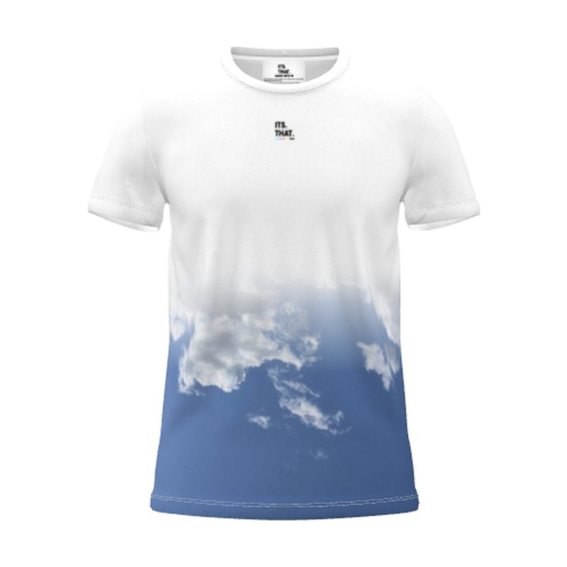 Its.That. Cloud Sky (All-Over Tee), front view