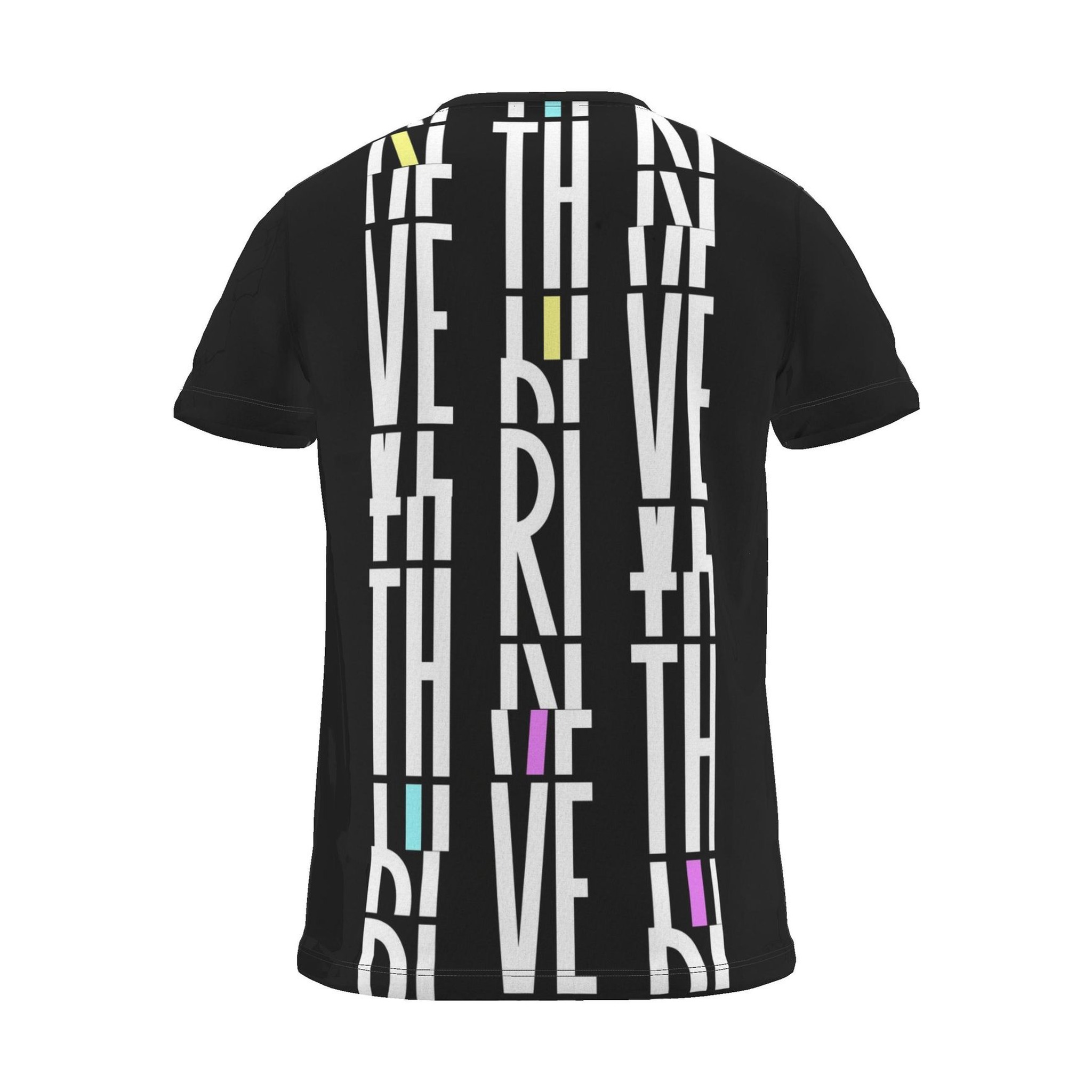 Its.That. Thrive Word-Art Tee (CMYK), black, back view