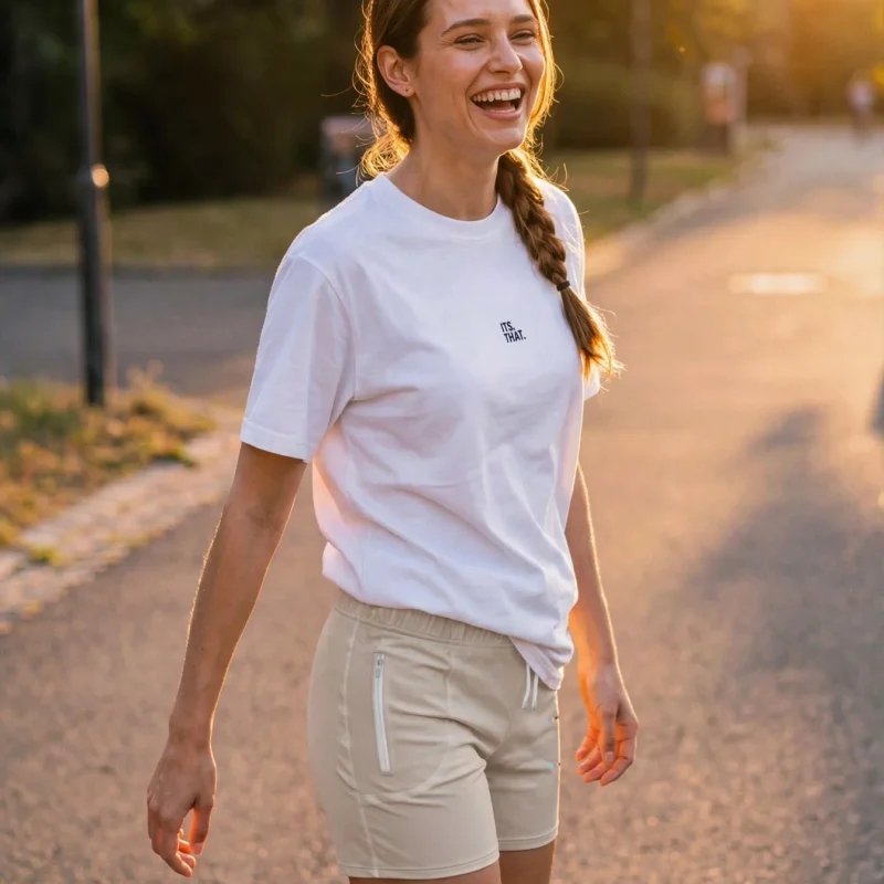 Stone Cloudfade Shorts, front view, on model