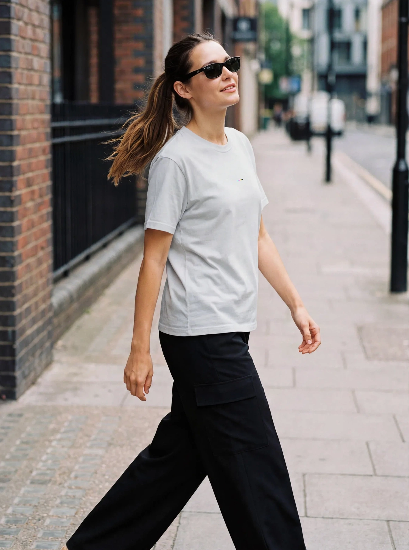 Mist T-Shirt, front view, on model