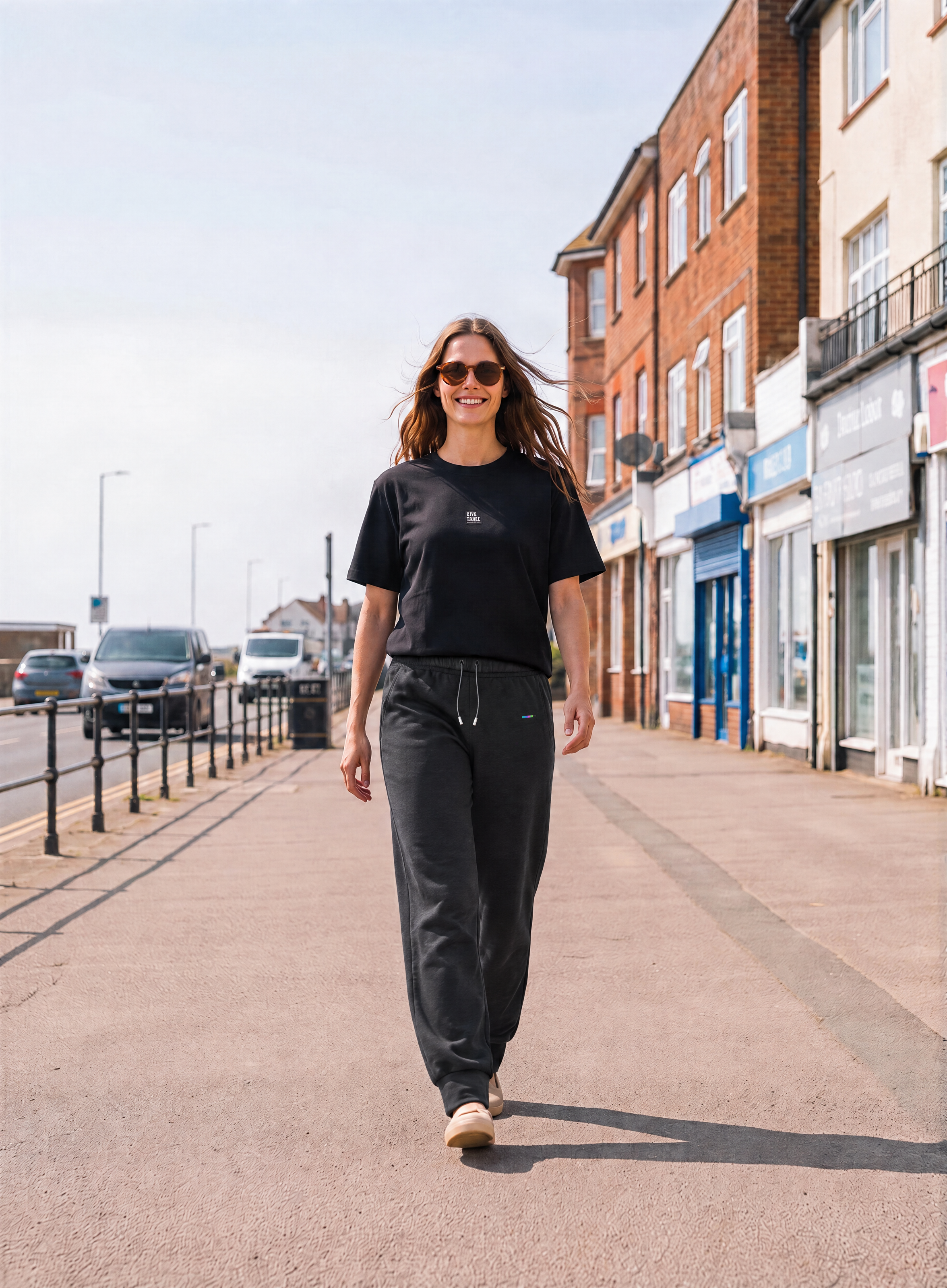 Charcoal Cloudfade Joggers, front view