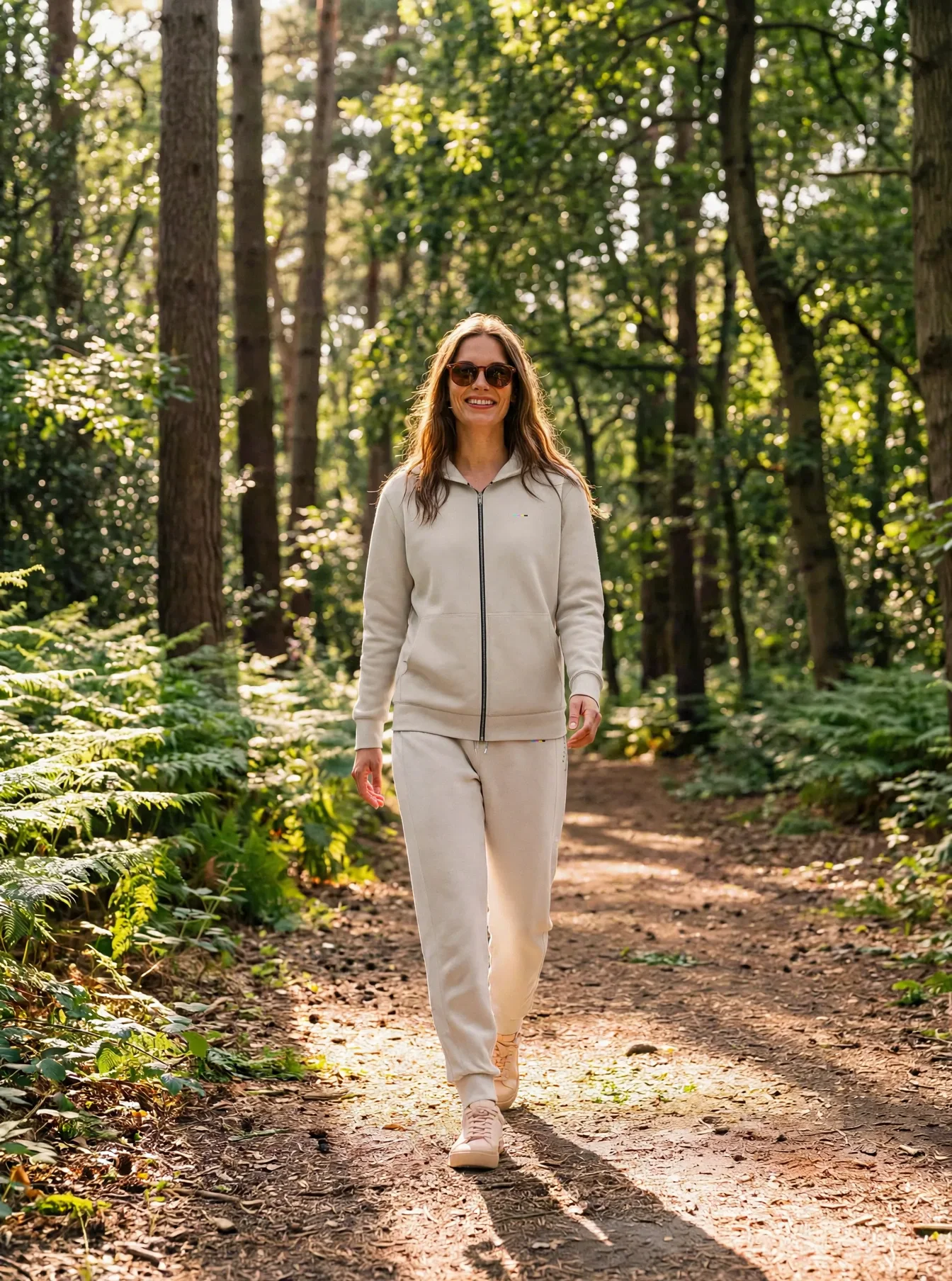 Stone Hoodie, front view, on model