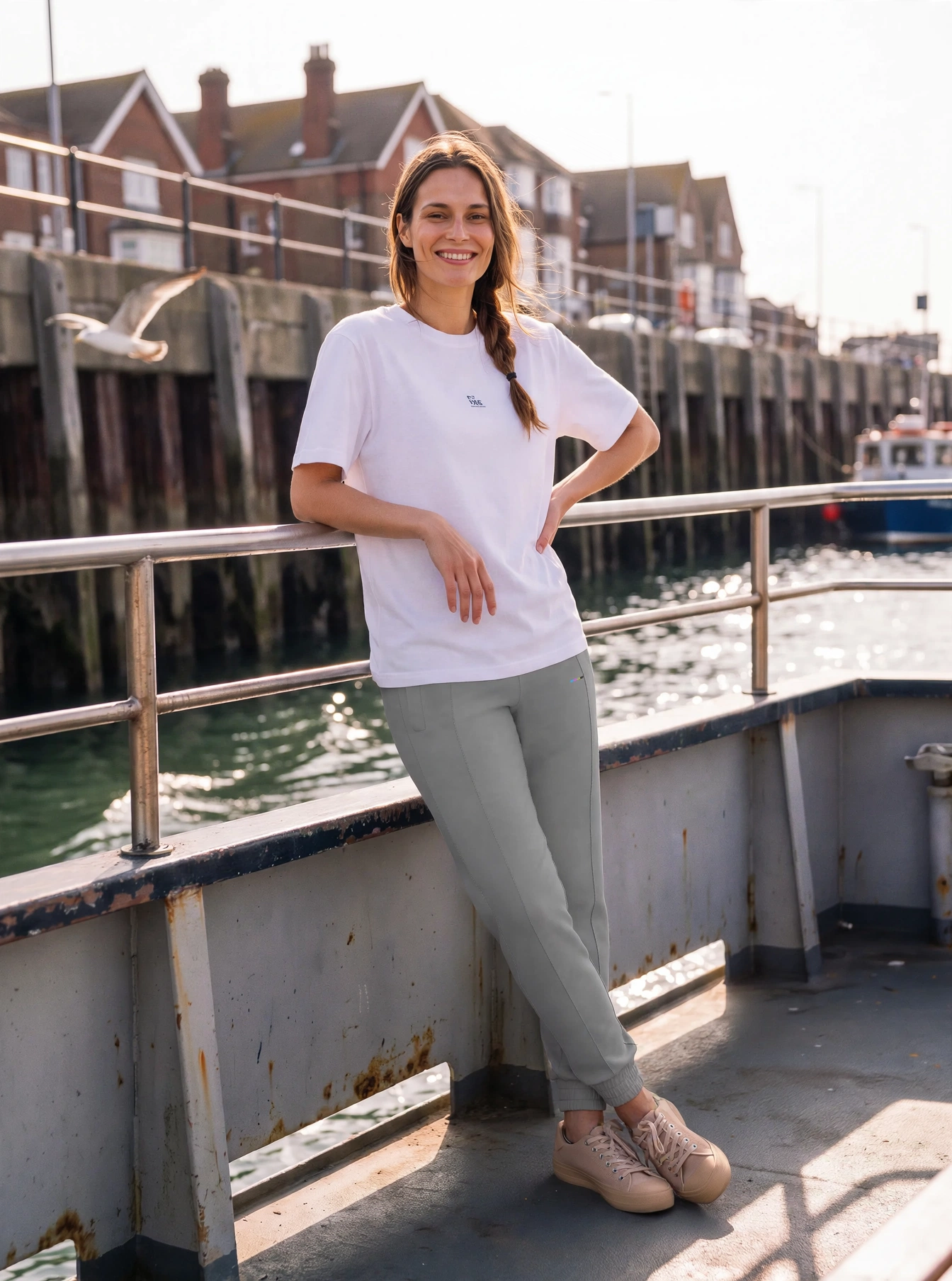 Ash Joggers LIMITED, front view, on model