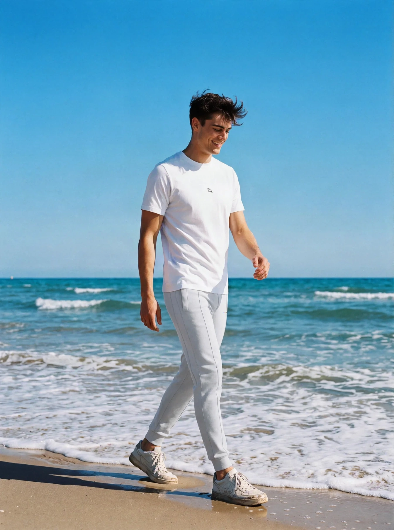 Mist Joggers LIMITED, front view, on model