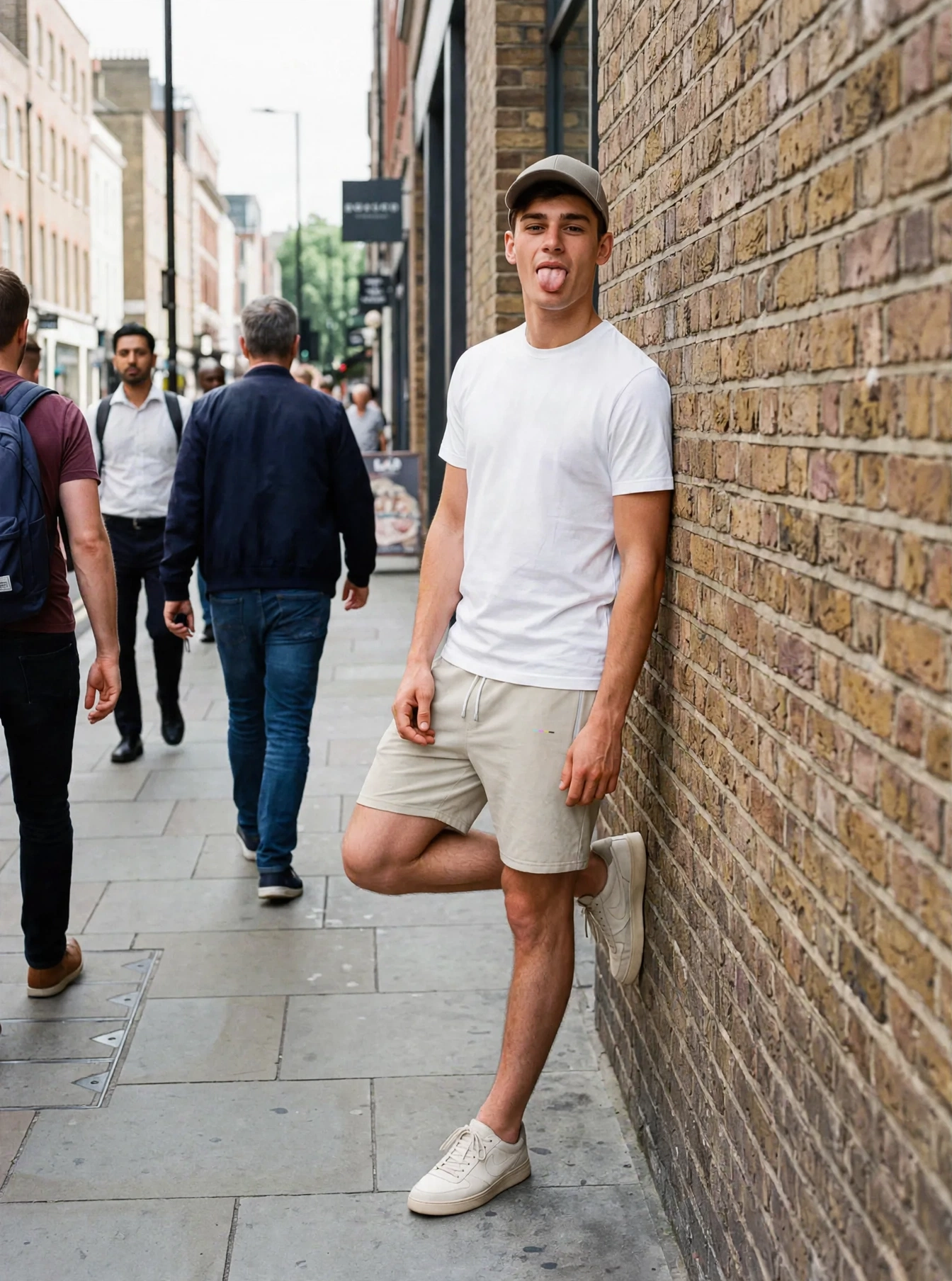 Stone Shorts, front view, on model