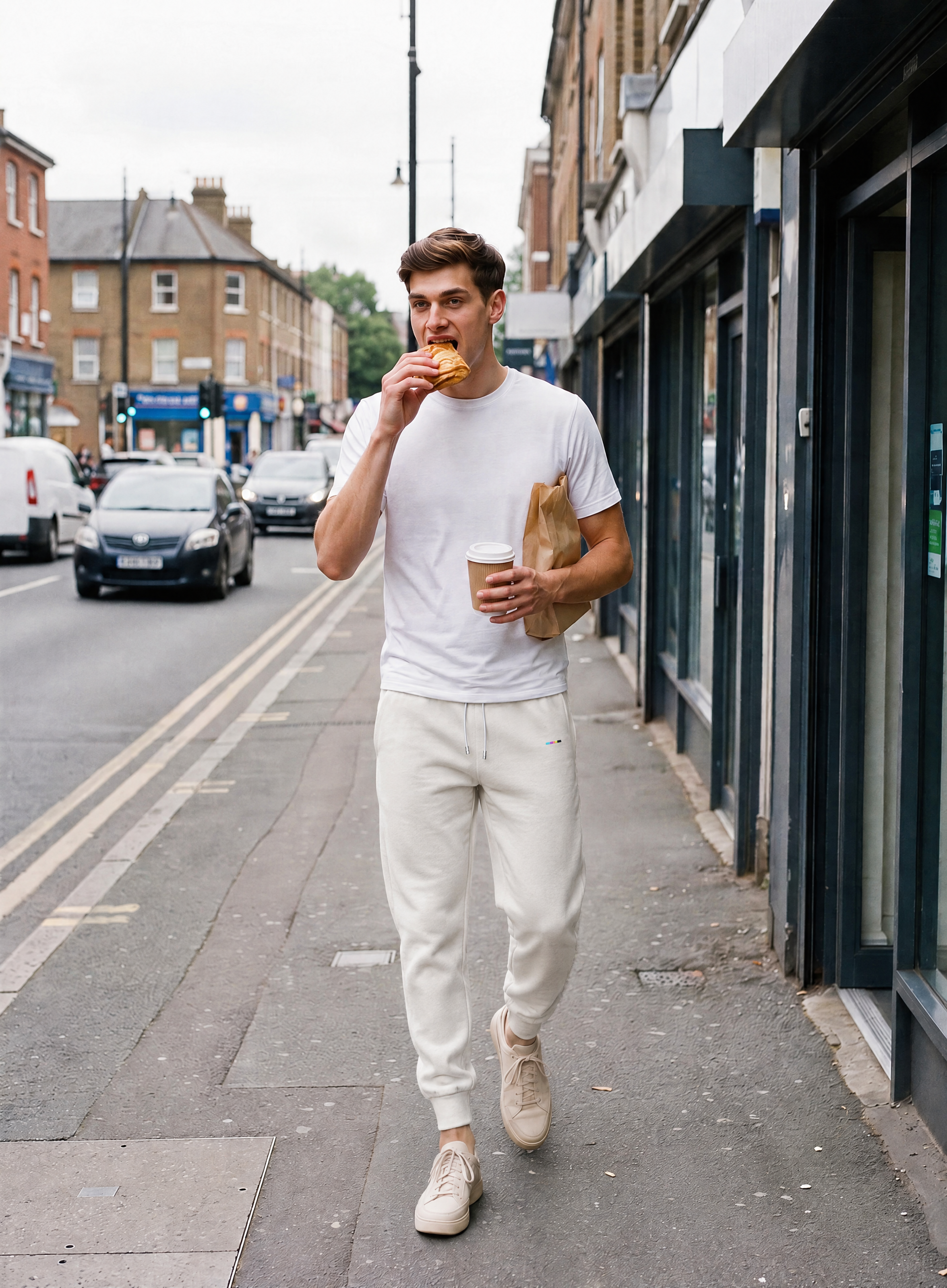 Chalk Joggers, front view