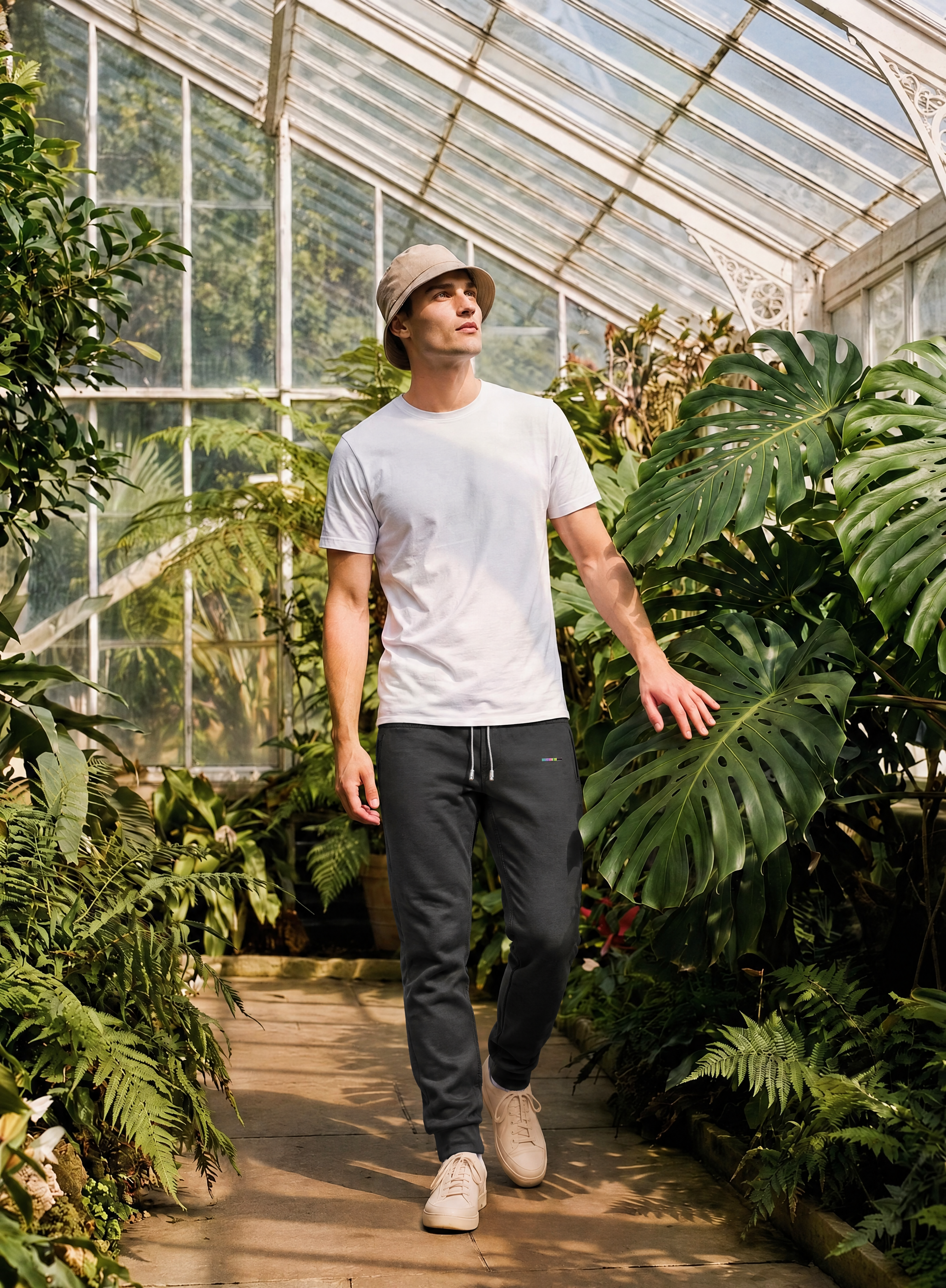 Charcoal Cloudfade Joggers, front view