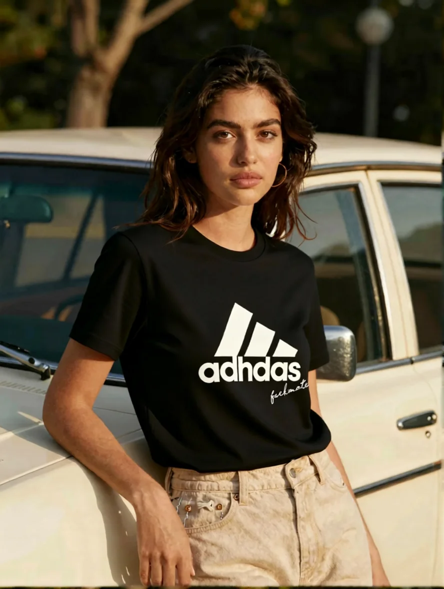 Adhdas fuck mate | Adidas Bootleg T-shirt