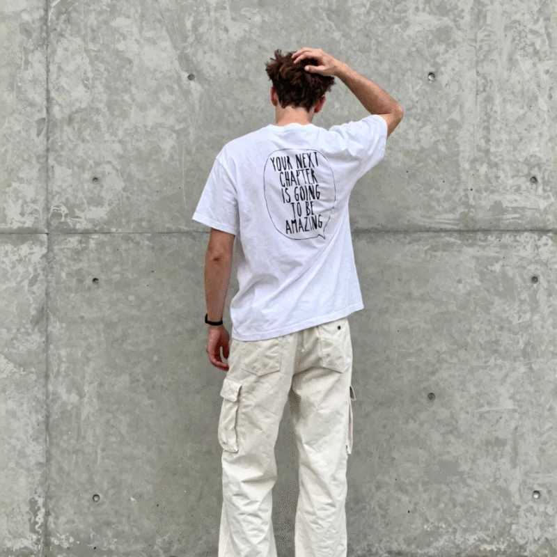 Your next chapter is going to be amazing | Positivity Backprint T-shirt
