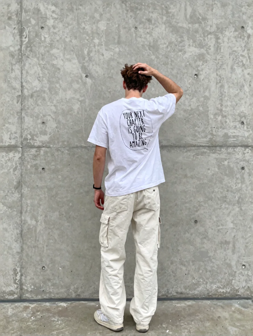 Your next chapter is going to be amazing | Positivity Backprint T-shirt