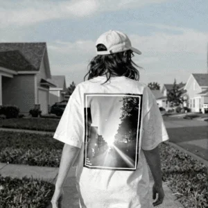 Sunset Noir | Nature Backprint T-shirt